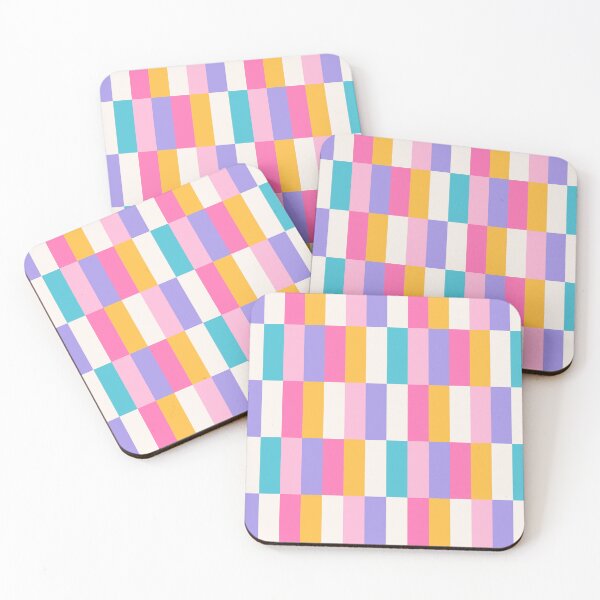 Item preview, Vertical Checker Print - Neon Rainbow- Small designed and sold by latheandquill.
