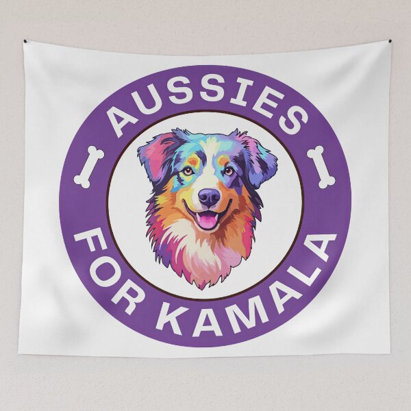 Item preview, Aussies For Kamala Harris - Australian Shepherd designed and sold by sternapple.