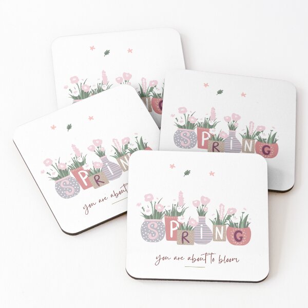 Item preview, You Are About to Bloom: Spring Quote with Beautiful Flowers designed and sold by Radgraphic.