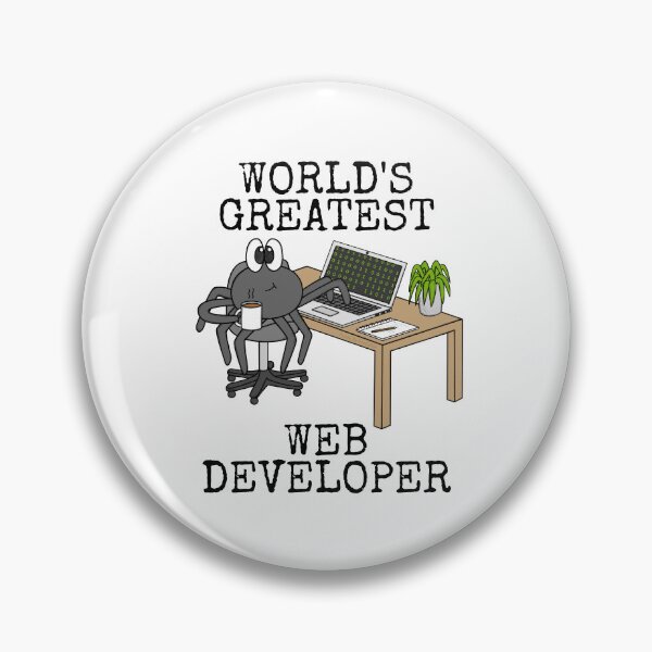 Item preview, World's Greatest Web Developer, Spider Funny designed and sold by doodlerob.