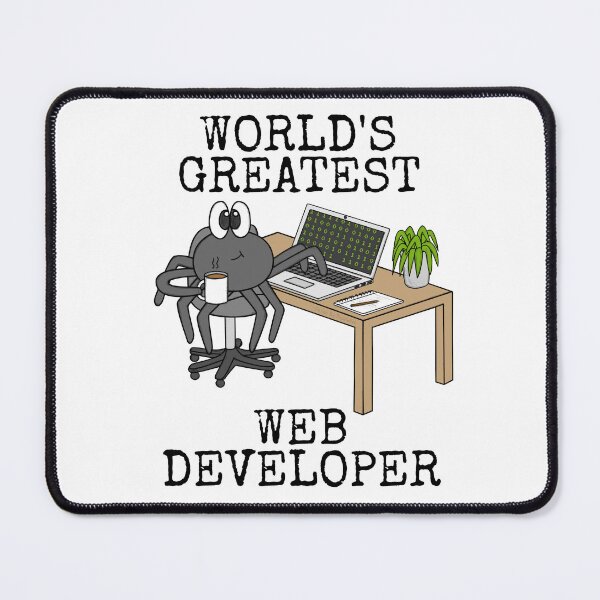 Item preview, World's Greatest Web Developer, Spider Funny designed and sold by doodlerob.
