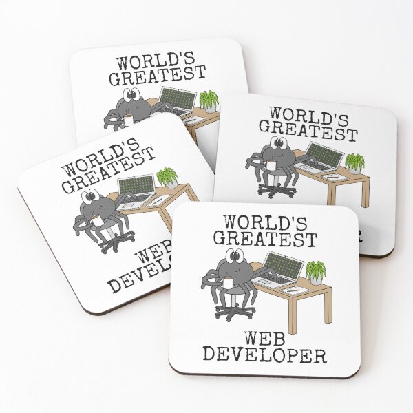 Item preview, World's Greatest Web Developer, Spider Funny designed and sold by doodlerob.