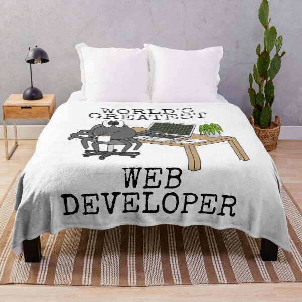 Item preview, World's Greatest Web Developer, Spider Funny designed and sold by doodlerob.