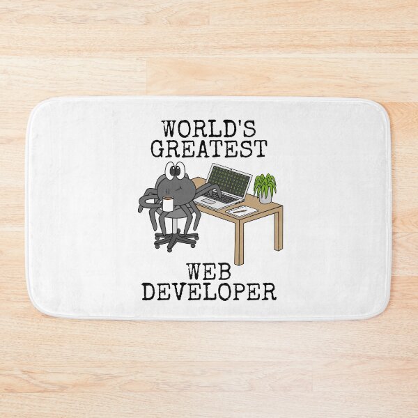 Item preview, World's Greatest Web Developer, Spider Funny designed and sold by doodlerob.