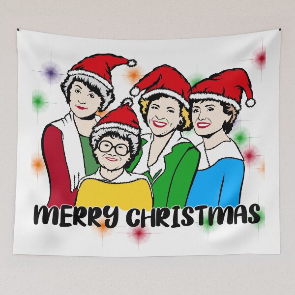 Item preview, Golden Girls Christmas Greetings Cartoon PopArt Drawing designed and sold by Henrylizarraga.
