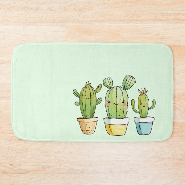 Item preview, Cute Cartoon Cacti in Pots Illustration designed and sold by WIKKI-White.