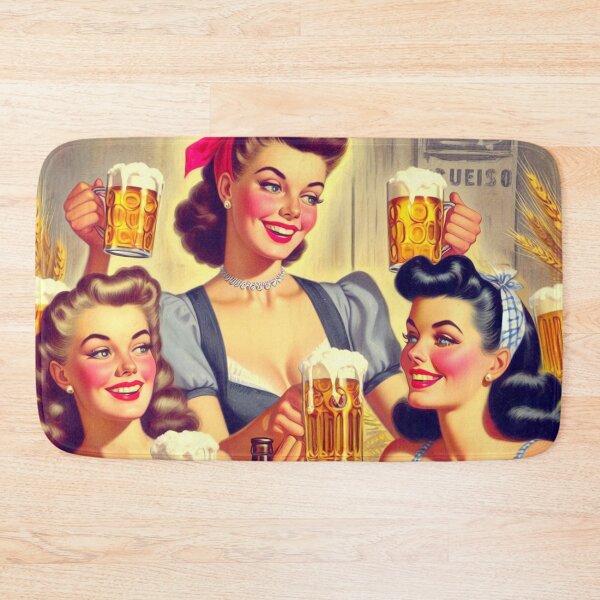 Item preview, Retro Beer Pin-ups designed and sold by PulpVintage.