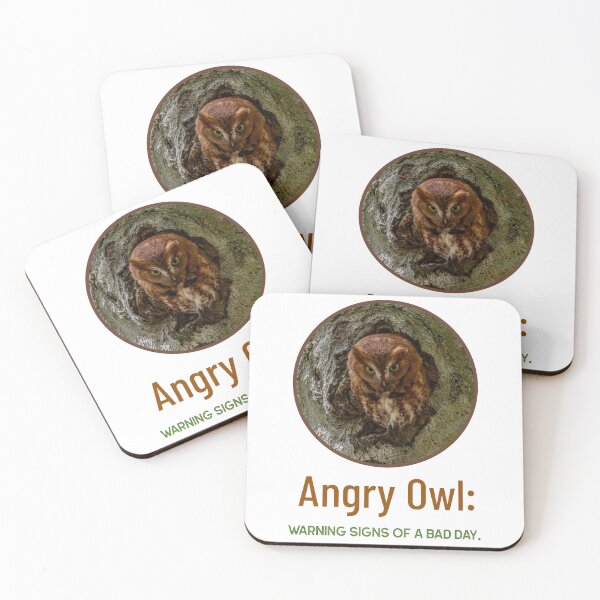 Item preview, Angry Owl: SIgns of a Bad Day designed and sold by Lisajarosik.
