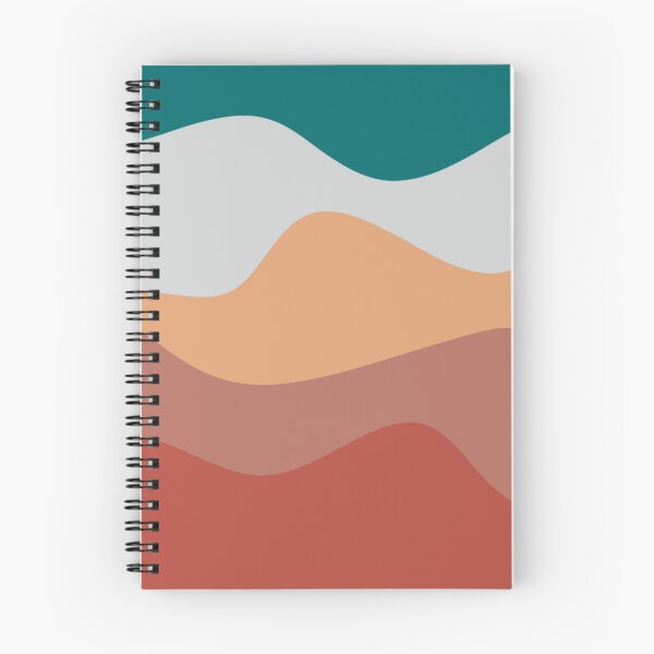 Item preview, Coral coloured wave pattern designed and sold by AmyJStickers.