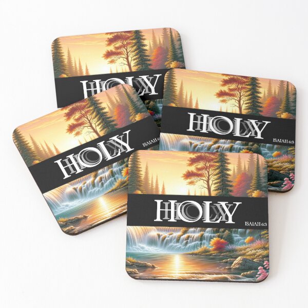 Item preview, HOLY Isaiah 6:3 designed and sold by WideIsTheGate.