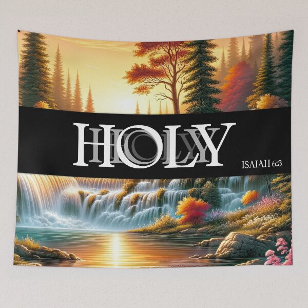 Item preview, HOLY Isaiah 6:3 designed and sold by WideIsTheGate.