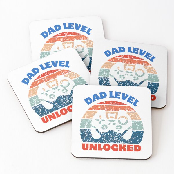 Item preview, Dad Level - Unlocked: The Ultimate Fatherhood Achievement designed and sold by Colorful-Garden.