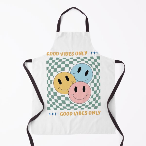 Item preview, Good Vibes Only: Retro Quote with Smiling Faces designed and sold by Radgraphic.