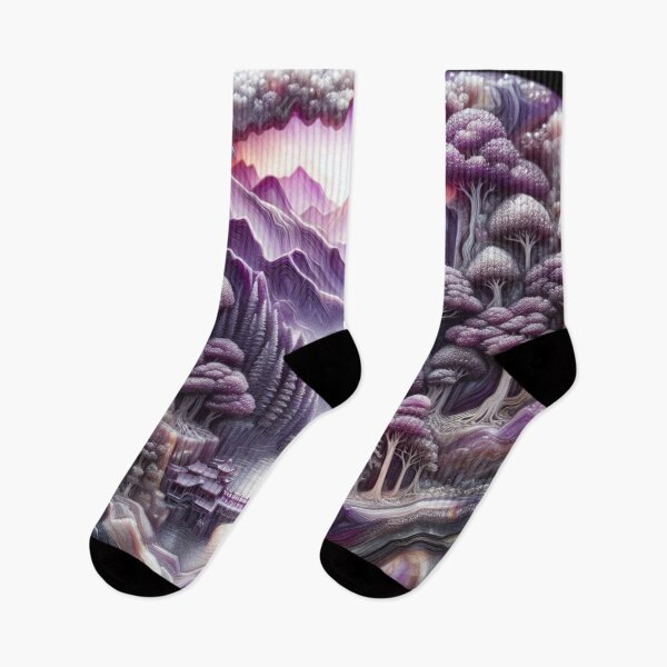 Item preview, Asian Purple Landscape  designed and sold by DeeCeeFashion.