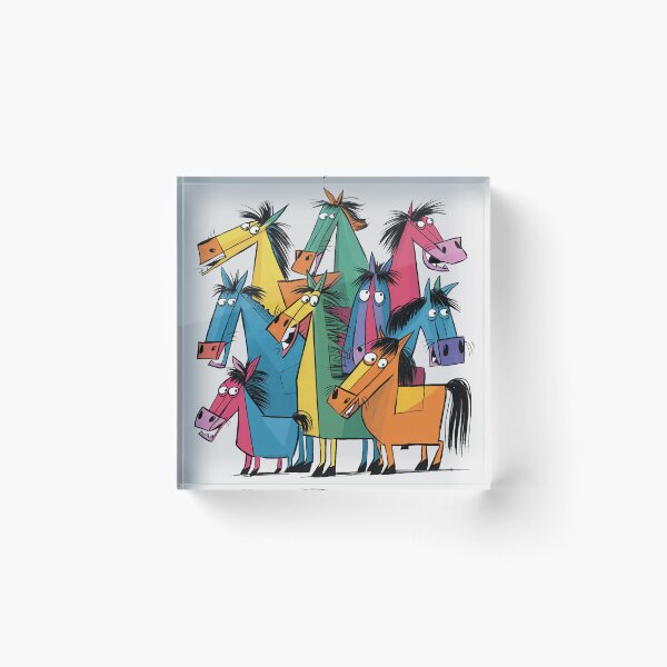 Item preview, Funny Cool Artsy Horse Print Abstract Art designed and sold by Nature's Fancy.