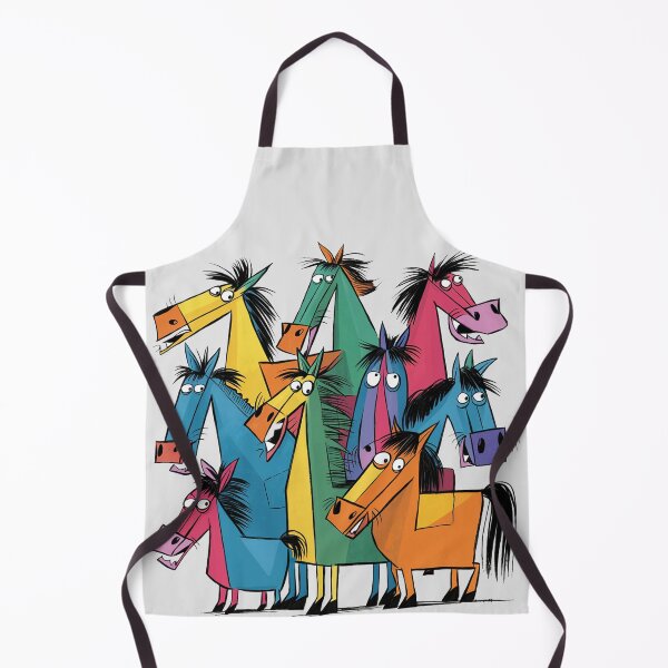 Item preview, Funny Cool Artsy Horse Print Abstract Art designed and sold by Nature's Fancy.