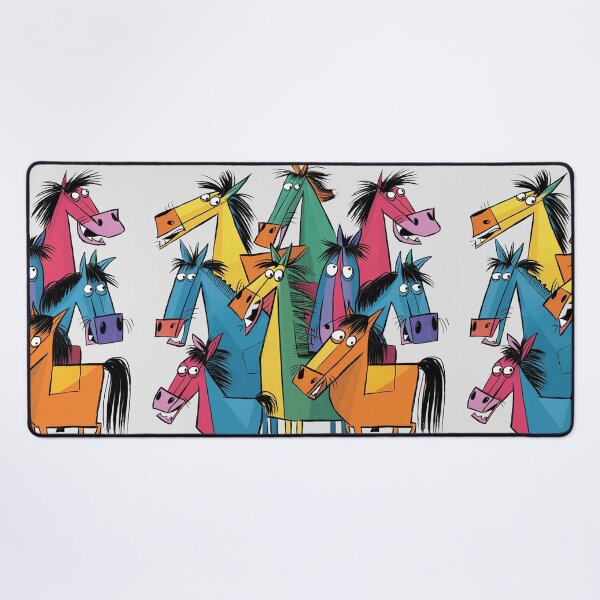Item preview, Funny Cool Artsy Horse Print Abstract Art designed and sold by Nature's Fancy.