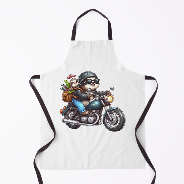 Item preview, Happy Sloth Riding Motorcycle - National Motorcycle Ride Day Sloth Lover designed and sold by TeeFleet Noble.