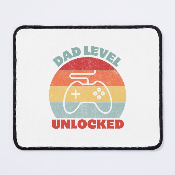 Item preview, Dad Level - Unlocked: The Ultimate Fatherhood Achievement designed and sold by Colorful-Garden.