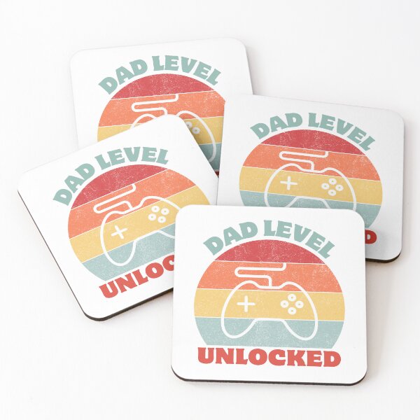 Item preview, Dad Level - Unlocked: The Ultimate Fatherhood Achievement designed and sold by Colorful-Garden.