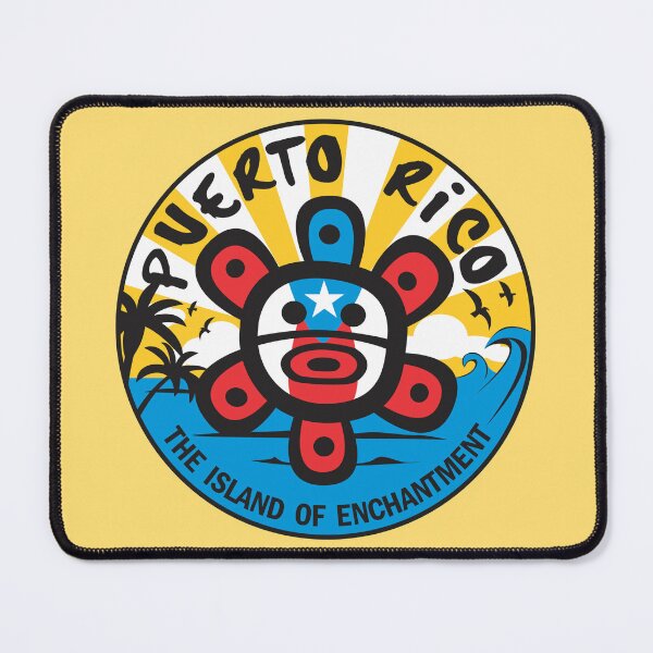 Item preview, Taino Sun Flag Puerto Rico Island of Enchantment Beach Sticker Clothing Gifts designed and sold by byDarling.