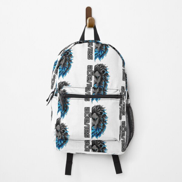 Item preview, Savage: Fierce Lion Graphic with Blue and Black Design designed and sold by Radgraphic.