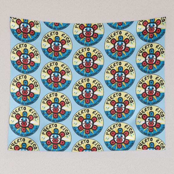 Item preview, Taino Sun Flag Puerto Rico Island of Enchantment Sunrise Sticker Clothing Gifts designed and sold by byDarling.