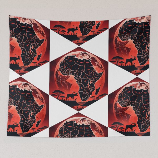 Item preview, African Wildlife Map designed and sold by AbsoluteA.