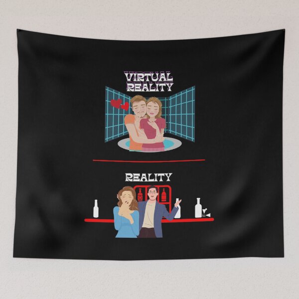 Item preview, Virtual Reality vs Reality designed and sold by signshirtz.