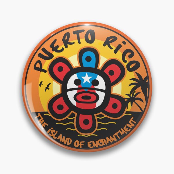 Item preview, Taino Sun Flag Puerto Rico Island of Enchantment Sunset Sticker Clothing Gifts designed and sold by byDarling.