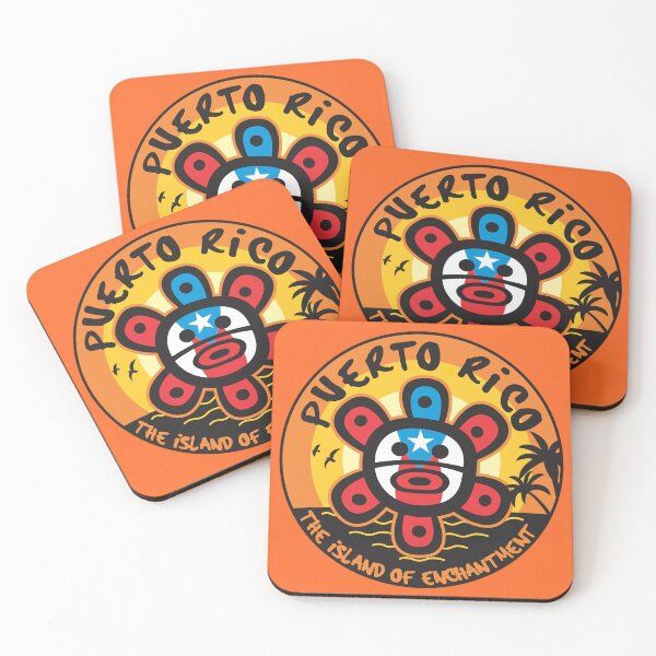 Item preview, Taino Sun Flag Puerto Rico Island of Enchantment Sunset Sticker Clothing Gifts designed and sold by byDarling.
