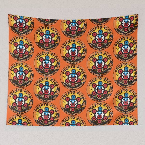 Item preview, Taino Sun Flag Puerto Rico Island of Enchantment Sunset Sticker Clothing Gifts designed and sold by byDarling.