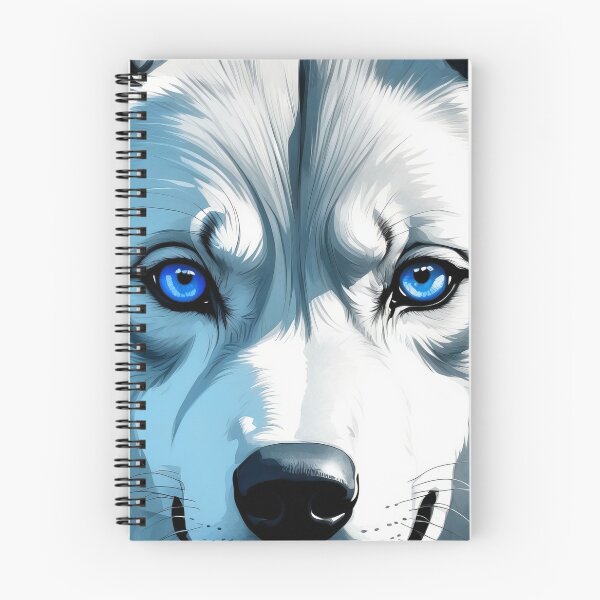 Item preview, Ethereal Lupine The Enigmatic Blue-Eyed Guardian designed and sold by ArtComixHaven.