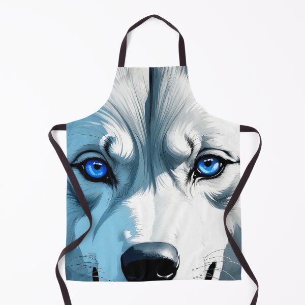 Item preview, Ethereal Lupine The Enigmatic Blue-Eyed Guardian designed and sold by ArtComixHaven.