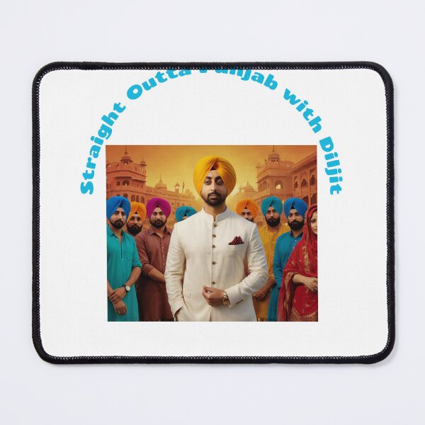 Item preview, Straight Outta Punjab with Diljit designed and sold by PrintPopTees.