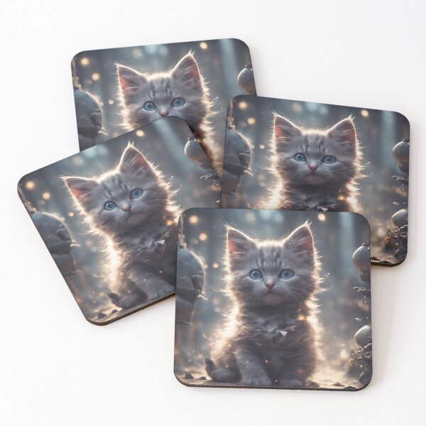Item preview, gray kitten designed and sold by vibrantprintsco.