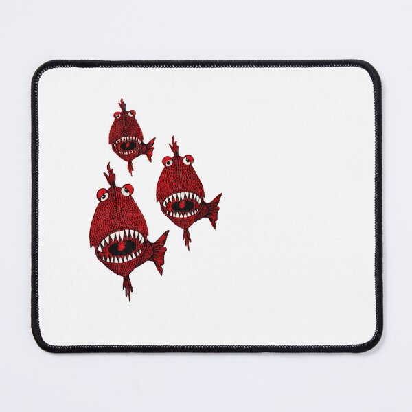 Item preview, Cute Red Killer Piranhas Fishes attack teeth Ocean designed and sold by cabevo.
