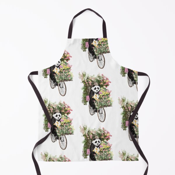 Item preview, Adorable Panda Selling Flowers on a Bicycle: A Whimsical Image of Joy designed and sold by Pandositive.