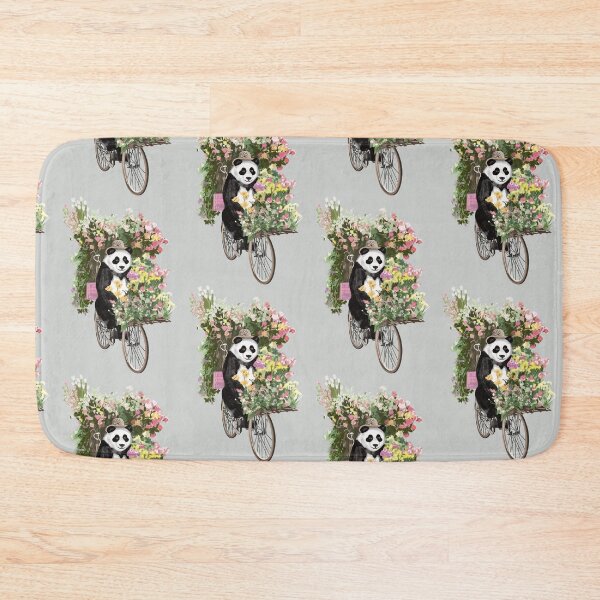 Item preview, Adorable Panda Selling Flowers on a Bicycle: A Whimsical Image of Joy designed and sold by Pandositive.