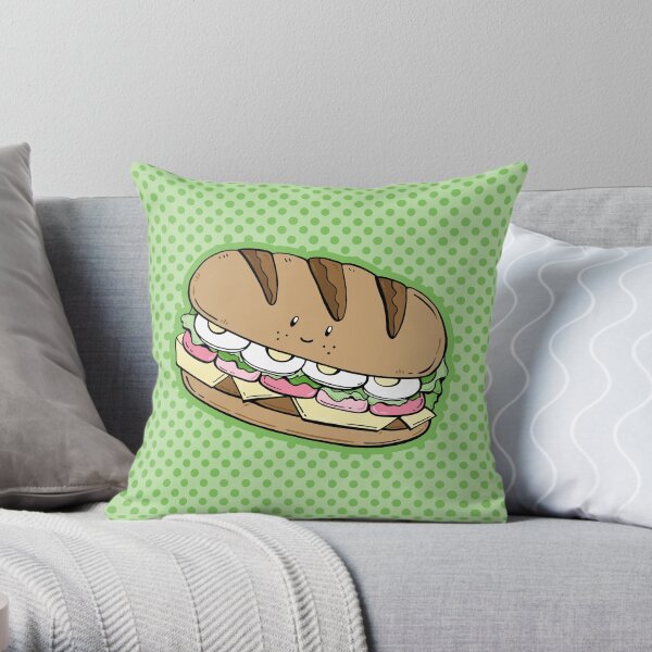 Healthy sandwich 2 Throw Pillow