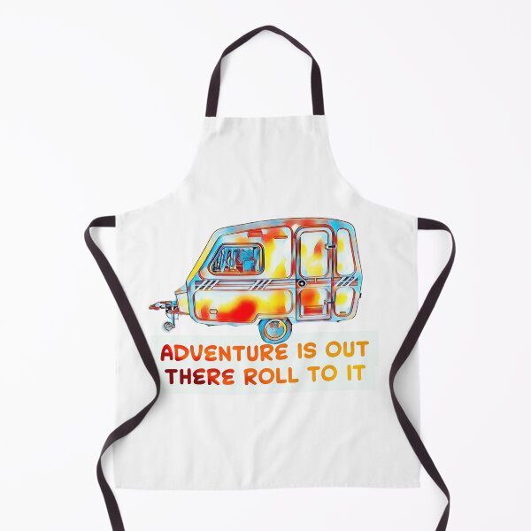 Item preview, Adventure is out there roll to it multi coloured caravan designed and sold by BeccaAelishe.