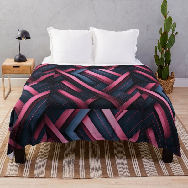 Item preview, Modern ABSTRACT linework, line art, black,and red, intersecting shapes and lines, classy, luxurious, triangle, ribbons  designed and sold by navitalidesign.