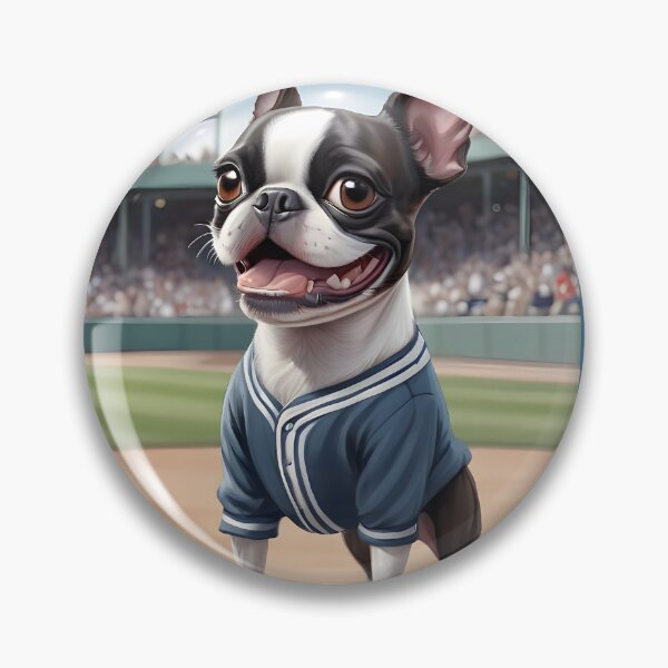 Item preview, Let's Play Ball, Man.... Baseball Boston Terriers designed and sold by Hall-O-Gram.