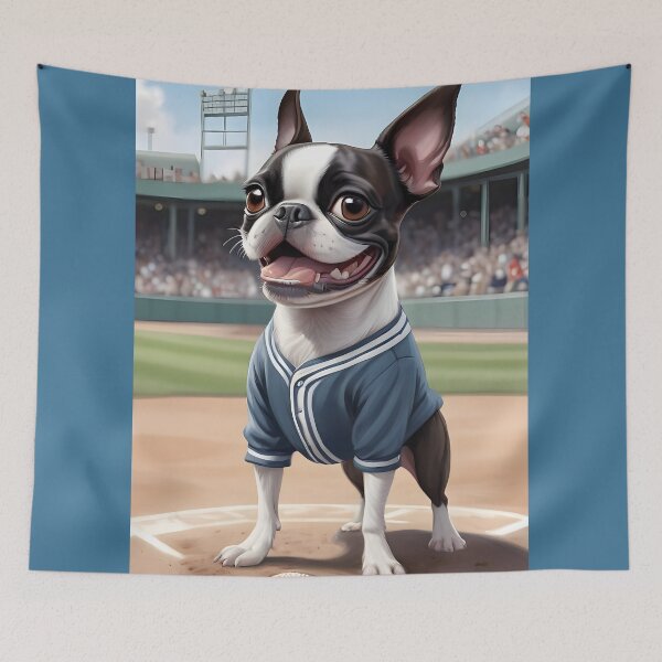 Item preview, Let's Play Ball, Man.... Baseball Boston Terriers designed and sold by Hall-O-Gram.