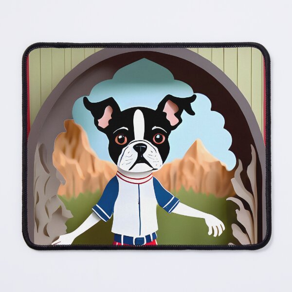 Item preview, Let's Play Ball, Man.... Baseball Boston Terriers designed and sold by Hall-O-Gram.