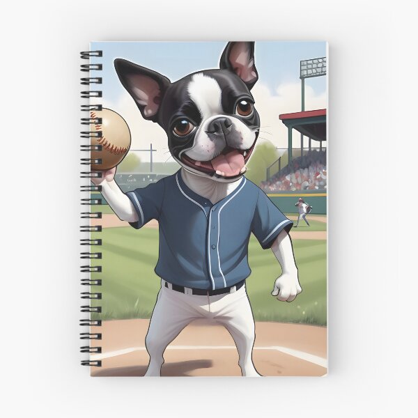 Item preview, Let's Play Ball, Man.... Baseball Boston Terriers designed and sold by Hall-O-Gram.