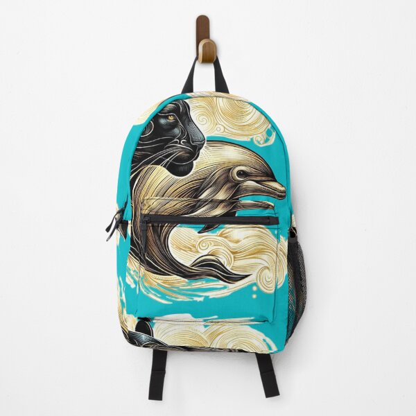 Item preview, Black panther Golden Dolphin designed and sold by ZulryLifestyles.