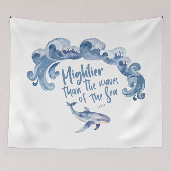 Item preview, Mightier Than The Waves Of The Sea - Psalm 93:4 designed and sold by amazingjoy.