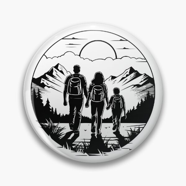 Item preview, FAMILY HIKING designed and sold by NOMADIC ART.