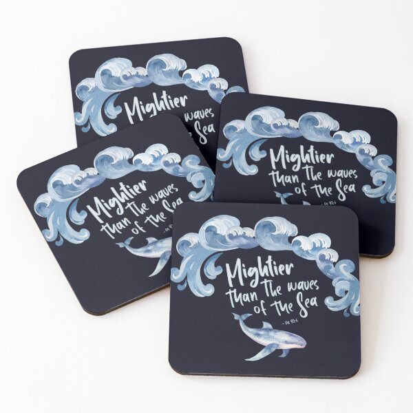 Item preview, Mightier Than The Waves Of The Sea - Psalm 93:4 - Blue designed and sold by amazingjoy.